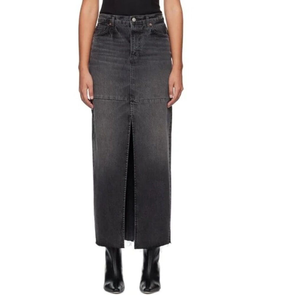 Reformation Black Maxi Skirt